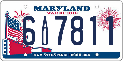 MD license plate 6AU7811