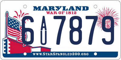MD license plate 6AU7879