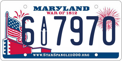 MD license plate 6AU7970