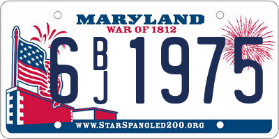 MD license plate 6BJ1975