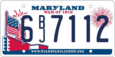 MD license plate 6BJ7112