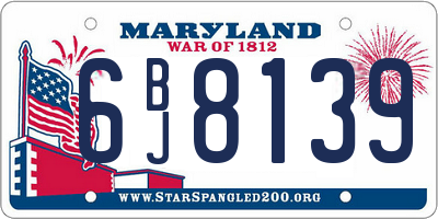 MD license plate 6BJ8139