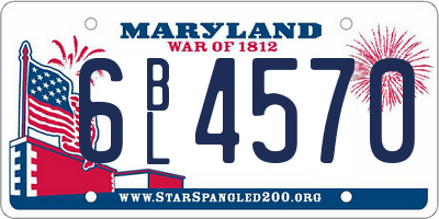 MD license plate 6BL4570