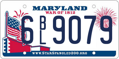 MD license plate 6BL9079