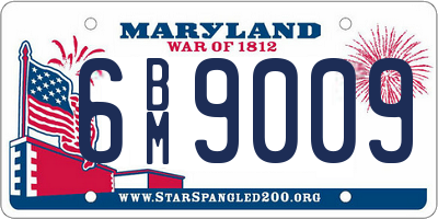 MD license plate 6BM9009