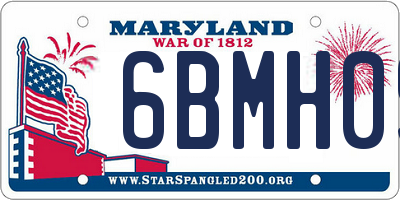 MD license plate 6BMH09