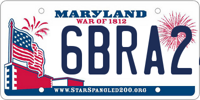 MD license plate 6BRA24