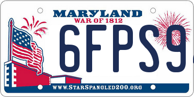 MD license plate 6FPS94