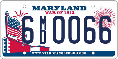 MD license plate 6MD0066