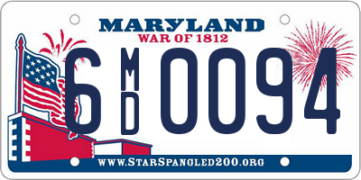 MD license plate 6MD0094