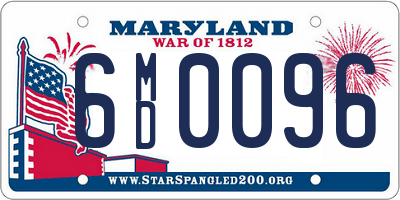 MD license plate 6MD0096