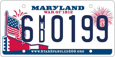 MD license plate 6MD0199