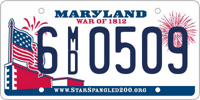 MD license plate 6MD0509