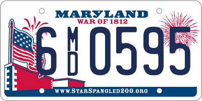 MD license plate 6MD0595