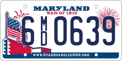 MD license plate 6MD0639