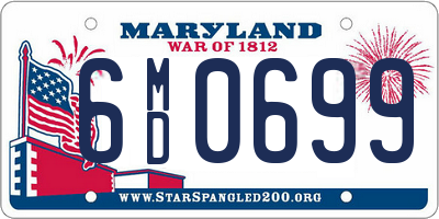 MD license plate 6MD0699