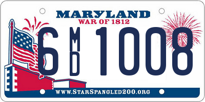 MD license plate 6MD1008