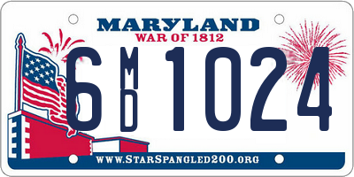 MD license plate 6MD1024