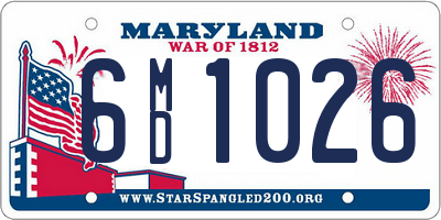 MD license plate 6MD1026