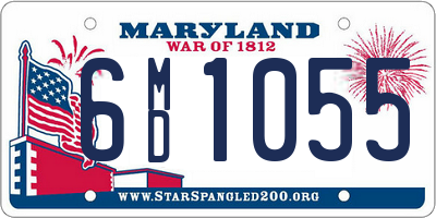 MD license plate 6MD1055