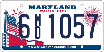 MD license plate 6MD1057