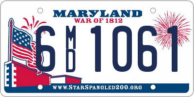 MD license plate 6MD1061