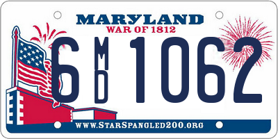 MD license plate 6MD1062