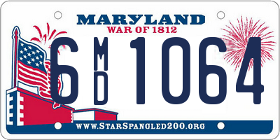 MD license plate 6MD1064