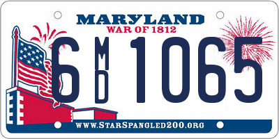 MD license plate 6MD1065