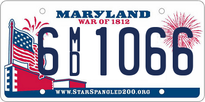 MD license plate 6MD1066