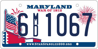 MD license plate 6MD1067