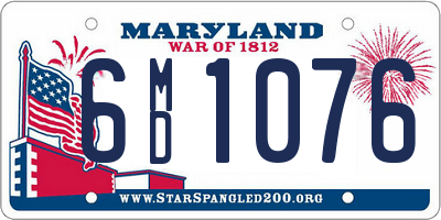 MD license plate 6MD1076