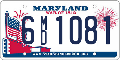 MD license plate 6MD1081