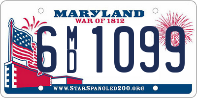 MD license plate 6MD1099