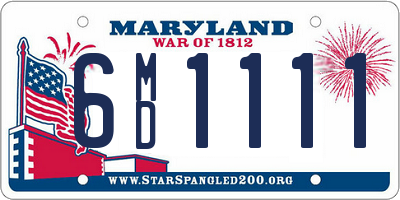 MD license plate 6MD1111