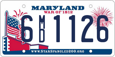 MD license plate 6MD1126