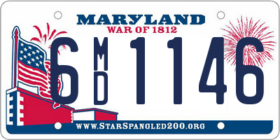 MD license plate 6MD1146