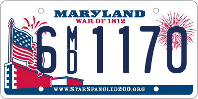 MD license plate 6MD1170