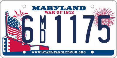 MD license plate 6MD1175