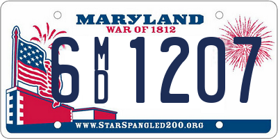 MD license plate 6MD1207