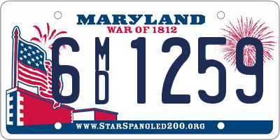 MD license plate 6MD1259