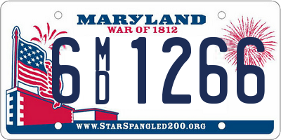 MD license plate 6MD1266