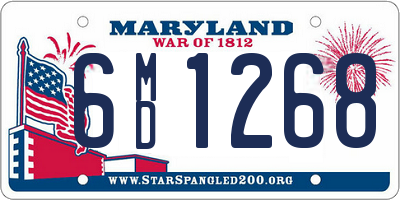 MD license plate 6MD1268