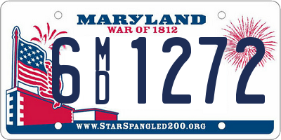 MD license plate 6MD1272