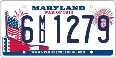 MD license plate 6MD1279