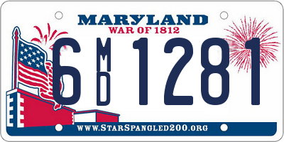 MD license plate 6MD1281