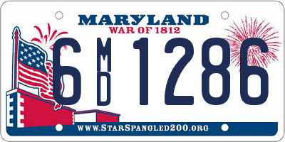 MD license plate 6MD1286