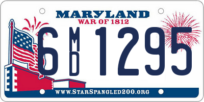 MD license plate 6MD1295