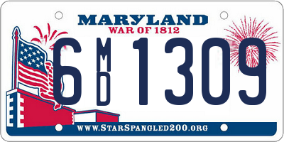 MD license plate 6MD1309