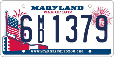 MD license plate 6MD1379